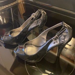 Brand new Fergalicious open toe shoes size 6